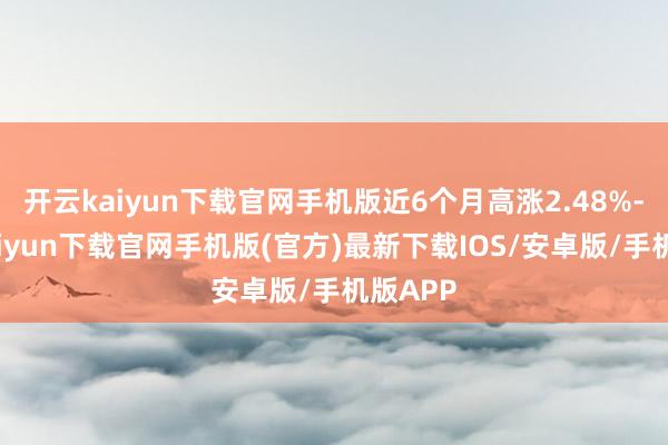 开云kaiyun下载官网手机版近6个月高涨2.48%-开云kaiyun下载官网手机版(官方)最新下载IOS/安卓版/手机版APP