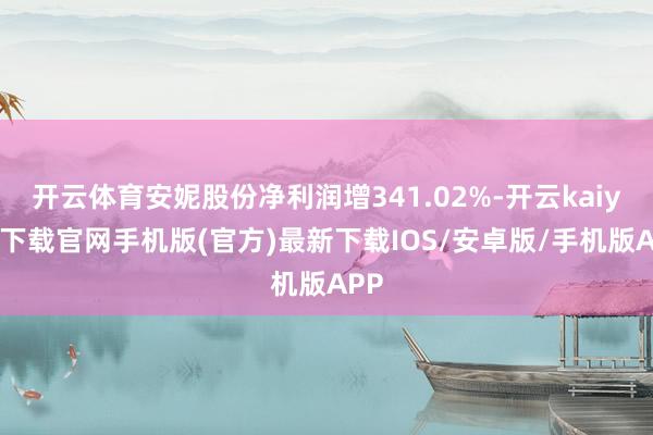 开云体育安妮股份净利润增341.02%-开云kaiyun下载官网手机版(官方)最新下载IOS/安卓版/手机版APP