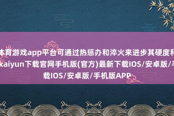 体育游戏app平台可通过热惩办和淬火来进步其硬度和强度-开云kaiyun下载官网手机版(官方)最新下载IOS/安卓版/手机版APP