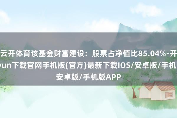 云开体育该基金财富建设：股票占净值比85.04%-开云kaiyun下载官网手机版(官方)最新下载IOS/安卓版/手机版APP